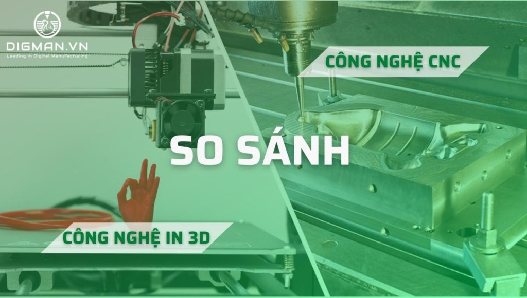 So sánh cnc và in 3d
