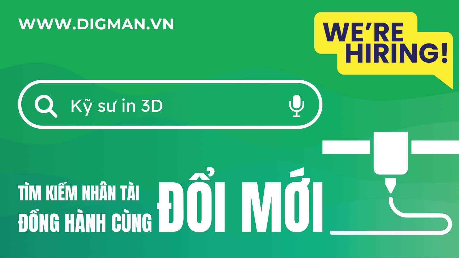 Đồng Hành Cùng Đổi Mới - Tìm Kiếm Kỹ Sư In 3D Đam Mê và Tài Năng